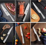 imarku® Knife Set,14-Piece Knife Sets for kitchen with block,Premium One-Piece Kitchen Knife Set with Sharpener,High Carbon Stainless Steel Knives Set for Kitchen,Dishwasher Safe,Black