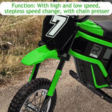 Garvee 24v Kids Electric Dirt Bike, 350w Electric Motorcycle for Boys & Girls with 3 Speed Levels Up to 14.3 MPH, Shock Absorbing Suspension, Off-Road Ride on Toy