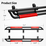 OEDRO Running Boards Compatible with 07-18 Jeep Wrangler JK Unlimited JKU