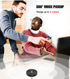 Conference USB Microphone, 360° Omnidirectional Metal Microphone with AI Echo and Noise Cancellation for Meeting Room & Home Office Matosio