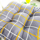 HXAZGSJY Chair Cushions for Dining Chairs Bohemian Soft Patio Chair Pads Indoor Office Home Kitchen Square Dining Chair Cushion Pillow CAI Grid 20"x20"x4"