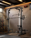 GarveeLife Smith Machine Home Gym with Barbell Bar, Cable System