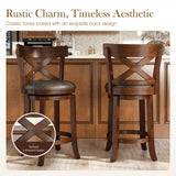 Sophia & William 26 Inch Swivel Bar Stools Set of 6, Counter Height Stools