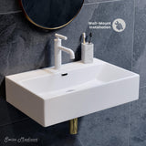 Claire 24” Rectangle Wall-Mount Bathroom Sink