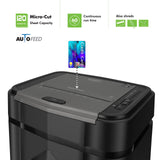 Aurora Professional Grade AU125MA 120-Sheet Auto Feed High-Security Micro-Cut Paper Shredder