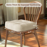 Codi 6 Pack Dining Chair Cushions, Thick Chairs Pads for Indoor Kitchen Room - Washable