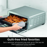 Ninja Air Fryer Toaster Oven Combo | 8-in-1 Functionality | Flip Up & Away for Storage Space | Air Fry Basket, Sheet Pan, Wire Rack & Removable Crumb Tray |1800 Watt | Stainless Steel | SP151
