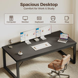 Mericonia 54 Inch Computer Desk, 1" Thick Heavy Duty Industrial Office Desk