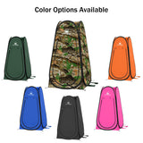Pop Up Pod - Privacy Shower Tent, Dressing Room, or Portable Toilet Stall with Carry Bag for Camping, Beach, or Tailgate by Wakeman Outdoors (Camo)