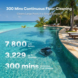 Beatbot Sora 10 Cordless Pool Vacuum Robot for Inground & Above Ground Pools, 6800 GPH Suction, Floor/Wall/Waterline/Shallow Area Cleaning, Waterline Parking, 300 Mins Runtime,Royal Blue