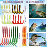 71Pcs Fishing Lures Kit, Fishing Tackle Box Fishing Baits Including Crankbaits for Bass, Salmon for Freshwater and Saltwater, Fishing Accessories Fishing Gear, for Dad Men