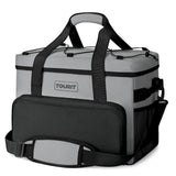 Cooler Bag 46-Can Insulated Soft Cooler Portable Cooler Bag 32L Lunch Coolers for Picnic, Beach, Work, Trip, Grey TOURIT