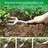 Garden Tool Set, 9 Piece Heavy Duty Gardening Tool Set, with Non-Slip Grip, Storage Tote Bag