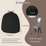 Chair Cushions for Metal Dining Chairs Set of 4 Non Slip Thick Textured Chair Pads for Dining Chairs