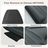 Vibration Back Massager with Heat, Massage Chair Pad with 10 Vibration Motors & 2 Heating Levels, Chair Massager Heycool