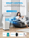 8,500 BTU ASHRAE (5,000 BTU SACC) Portable Air Conditioner Smart Control, Cools up to 150 Sq. Ft. Midea