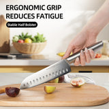 KnifeSaga Kitchen Knife Set 14 Piece Premium Japanese High Carbon Stainless Steel Knife Block Sets with Built-in Sharpener, Razor Sharp Knives Set