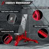 Major Fitness Weight Bench - 1300LBS Weight Capacity and 36 Adjustable Positions Strength Training Bench for Garage and Home Gym Workouts (Red) MAJOR LUTIE