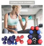 Dumbbell Storage Rack Weight Organizer Rack Only for Home Gym Weight Rack No need Assembly (4-Tier) Tamisom