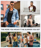 Nebility Mens Shapewear Fajas para Hombres Compression Shirt Men Body Shaper Tank Top Compression Undershirt Vest Sleeveless, Beige - 4XL