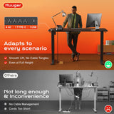 24 Inch Electric Standing Desk with Power Outlets and USB-C Port, Height Adjustable Desk