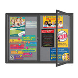 Enclosed Bulletin Board Lockable,Outdoor Noticeboard 44x32 Inch