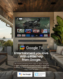 SYLVOX Outdoor TV, 65'' QLED Smart TV, IP55 Waterproof, Dolby Atmos HDR 10, Voice Remote SYLVOX