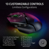 Razer Basilisk V3 Pro 35K Wireless Gaming Mouse, 140 Hr Battery, Black