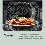 Panasonic Countertop Microwave Oven, 1.2 Cu. Ft., 1250W, Inverter Technology with Genius Sensor, Stainless Steel - NN-SN67QS