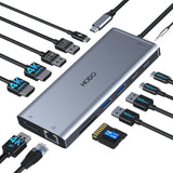 USB C Docking Station Dual Monitor for HP,Laptop Docking Station 3 Monitors