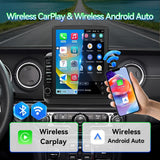 4G+64G Car Radio Stereo Compatible with Jeep Wrangler JL 2018-2021 Gladiator JT 2020 2021, Android 15 IPS Touchscreen, Wireless Carplay Android Auto/Bluetooth/FM/GPS/WiFi/SWC/BackupCamera(9.7 Inch)