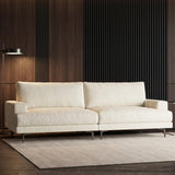 NessCarsti 86.61" 3-Seater Cloud Sofa Couch, Modern Fabric Down-Filled Sofa