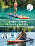 Niphean (Extra Large) Inflatable Paddle Board, SUP for 2+1 People/Family