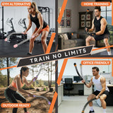 Cordless Battle Ropes Adjustable Trainer, Ropeless Weighted Portable Exercise Equipment for Home Gym Workouts, Compact Arm Strength for Men Women, Heavy Flex Rope Stick Fitness Gift