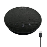 Fesjoy USB Wired Desktop Conference Microphone Builtin Speaker for Video Chatting Home Office Black