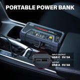 LOKITHOR JP400 Jump Starter with Air Compressor, 2500A 12V Car Battery Jumper Starter Portable (8.5L Gas/6.5L Diesel) with ConnectMax Tech, 150PSI Tire Inflator, Auto-Shutoff & Dynamic Dwell