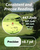 Gogogo Sport Vpro Golf Hunting Range Finder 2500 Yards Laser Rangefinder ZeroIn Disc Golfing with Slope Magnet (Black)