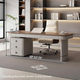 56 inch Office Desk for Home, Modern Executive Computer Desk with Storage
