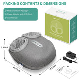 Medcursor Foot Massager with Heat - Shiatsu Deep Kneading, Delivers Relief for Tired Muscles and Plantar, Multi-Level Settings & Adjustable Intensity for Home or Office Use, Gifts for Women Mom