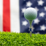ProActive Sports MAGA 3 ¼” 100 Pack of Durable 6 Prong Plastic Golf Tees Featuring Patriotic American Flag Print - Made in The USA