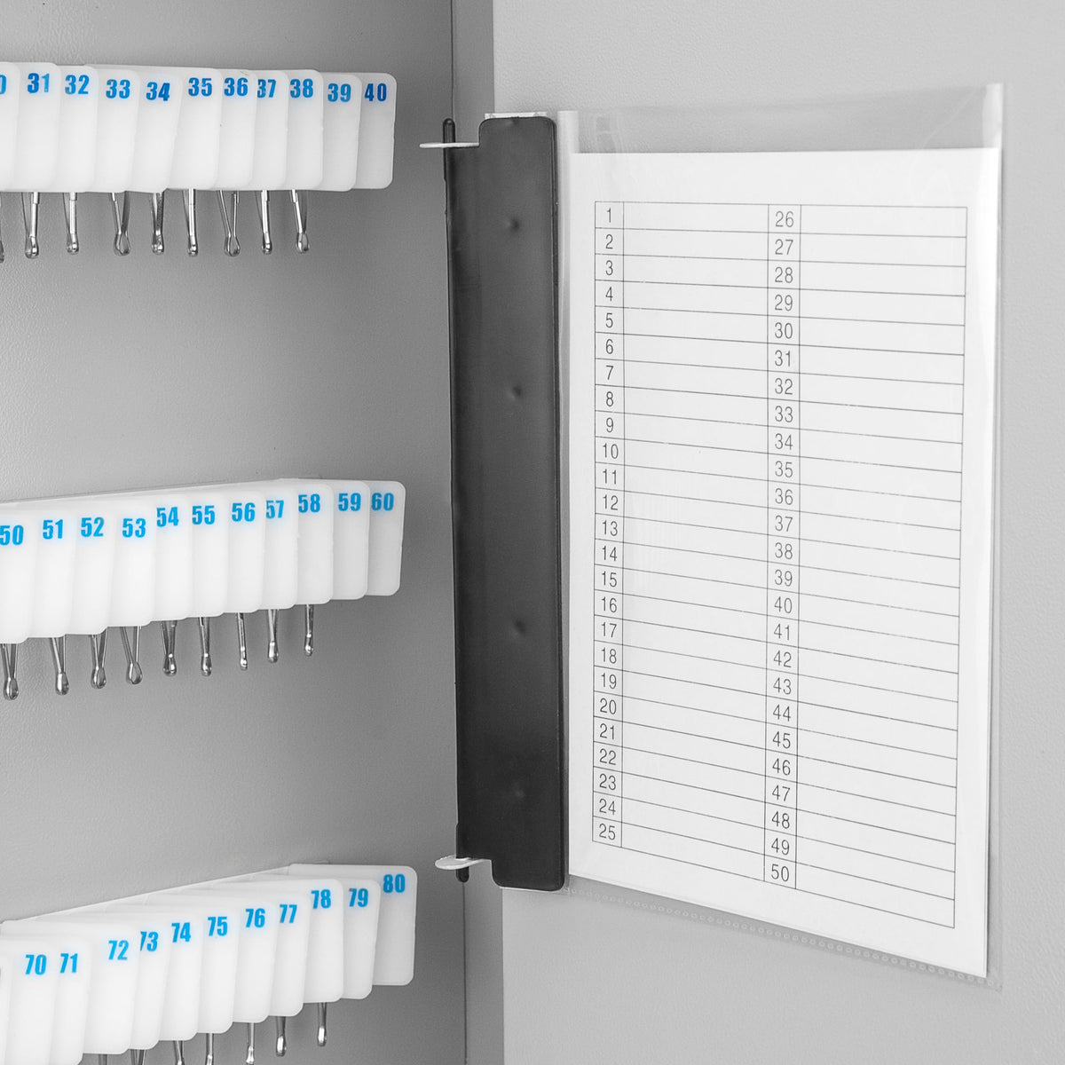 Key Lock Cabinet Lock Box with Numbered Hooks and Tags - 240 POSITION ...