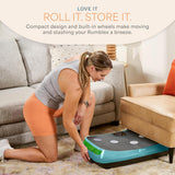 Lifepro Rumblex 4D Curved Vibration Plate Exercise Machine — Triple Motor, 7 Modes & 60 Speeds Vibrating Platform Machine — Full Body Vibration Plate for Lymphatic Drainage & at Home Workout