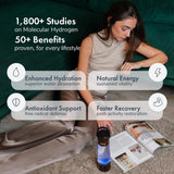 PIURIFY Hydrogen Water Bottle Generator | 17 OZ | UP to 6,290 PPB H2 Molecular Hydrogen | SPE/PEM Electrolysis | Ergonomic Handle | Dual-Mode | 2200 mAh Battery | Certified by H2 Analytics | Brown