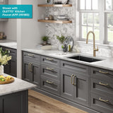 KRAUS Pintura 32-inch Porcelain Enameled Steel Undermount Single Bowl Kitchen Sink in White, KE1US32GWH