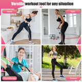 Resistance Bands with Handles for Women, 5 Level Exercise Bands Workout Bands for Physical Therapy, Yoga, Pilates, Door Anchor, Storage Pouch(Colour) COFOF