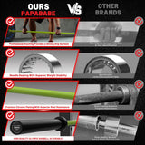 7FT Olympic Barbell 45 lb Barbell 2 INCH 1000lbs Capacity Olympic Bar with Moderate Knurling For Squats Curls Deadlifts Green