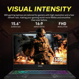 msi Cyborg A15 AI 15.6" FHD 144Hz Gaming Laptop, AMD Ryzen 9 270, GeForce RTX 5060, 32GB RAM, 3TB Storage(2TB SSD+1TB Docking Station Set), 4-Zone RGB Keyboard, Wi-Fi 6E, Win 11 Pro, Black