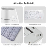 AquaPad CozyFlow Water Heated Mattress Pad, No Electric Wire, All Digital, 5 YR Warranty, AirQuiet and Dual-Tank Technology, ETL Listed, Smart, Hydro Heat Onsu Mat Topper Bed Warmer (Cal. King)