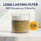 HammerHead Showers® Solid Metal Shower Head Filter – KDF 55 Shower Filter, High Pressure Universal Shower Filters to Remove Toxic Chemicals – Removes Chlorine and Heavy Metals – Chrome
