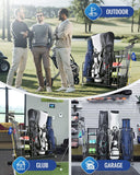 Mythinglogic 3 Golf Bags Storage Organizer-Extra Large Size Fits 3 Full Size Golf Bags Mythinglogic